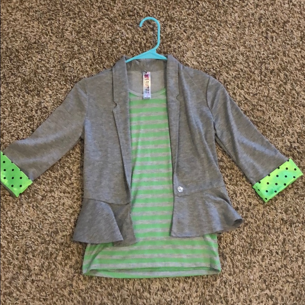 Girls blazer top